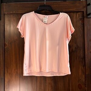 Body Touch Lingerie Blush Pink Soft T-Shirt Size Large